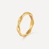 Modern Curve Ring Gold ICRUSH Gold/Silver