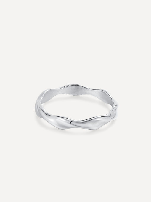 Modern Curve Ring Silber ICRUSH Gold/Silver/Rosegold