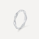 Modern Curve Ring Silber