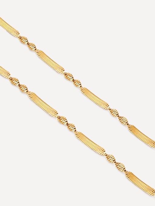 Full of twist chain gold ICRUSH gold/silver/rose gold