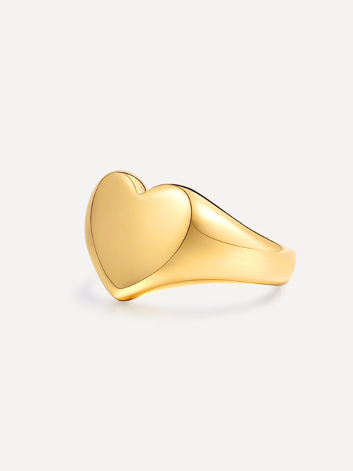 Bold Heart Ring Gold ICRUSH Gold/Silver