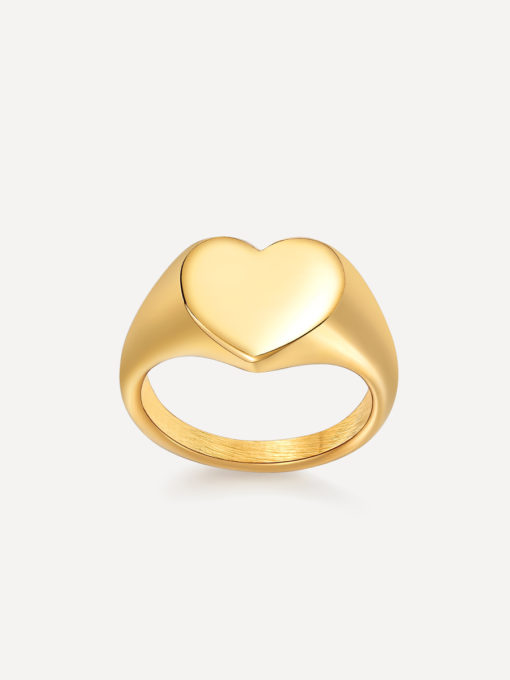 Bold Heart Ring Gold ICRUSH Gold/Silver