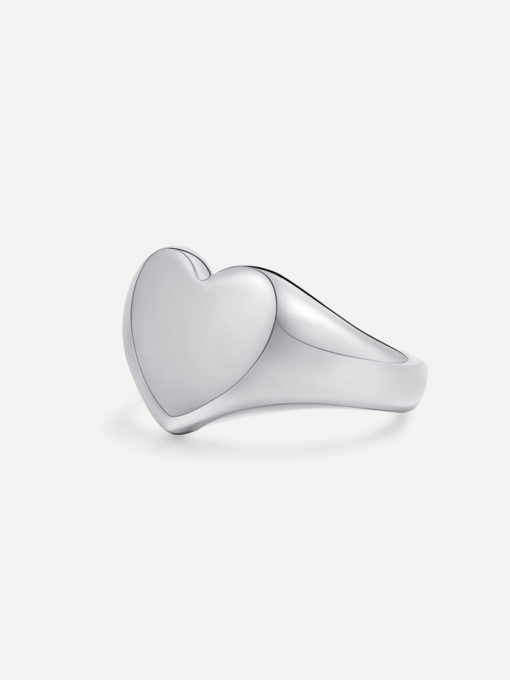 Bold Heart Ring Silver ICRUSH Gold/Silver/Rose Gold