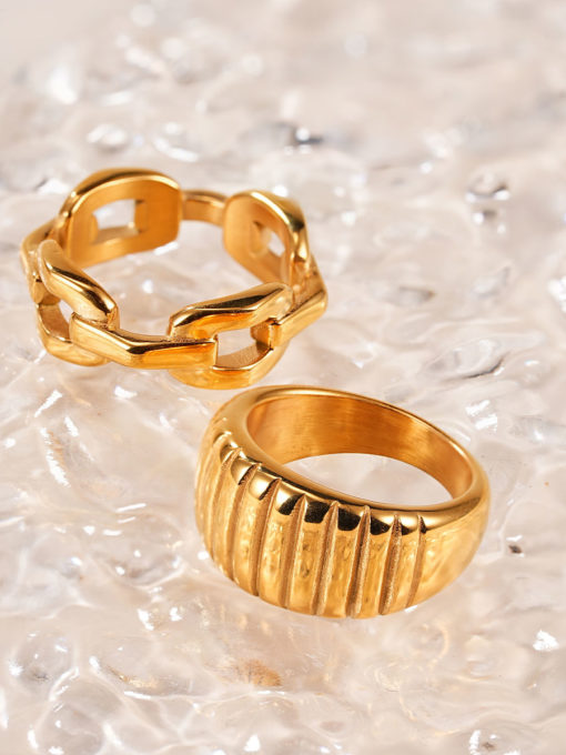 Triple Shine Ring Gold ICRUSH Gold/Silver/Rosegold