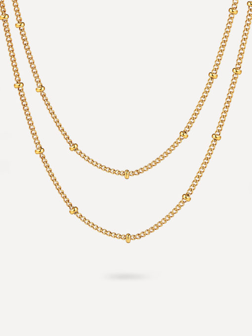 Double Gentleness Kette Gold ICRUSH Gold/Silver