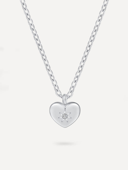 Heart of Guidance Kette Silber ICRUSH Gold/Silver/Rosegold