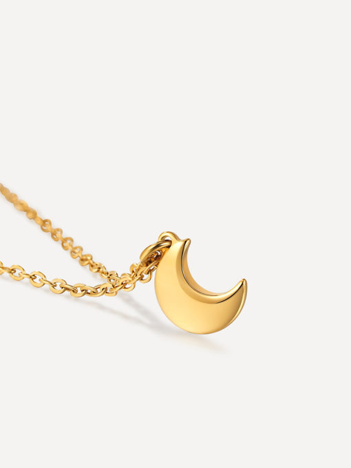 Crescent Moon Kette Gold ICRUSH Gold/Silver/Rosegold