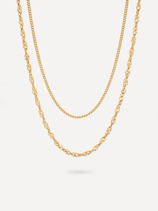Straight n Twist Chain Gold ICRUSH Gold/Silver/Rose Gold