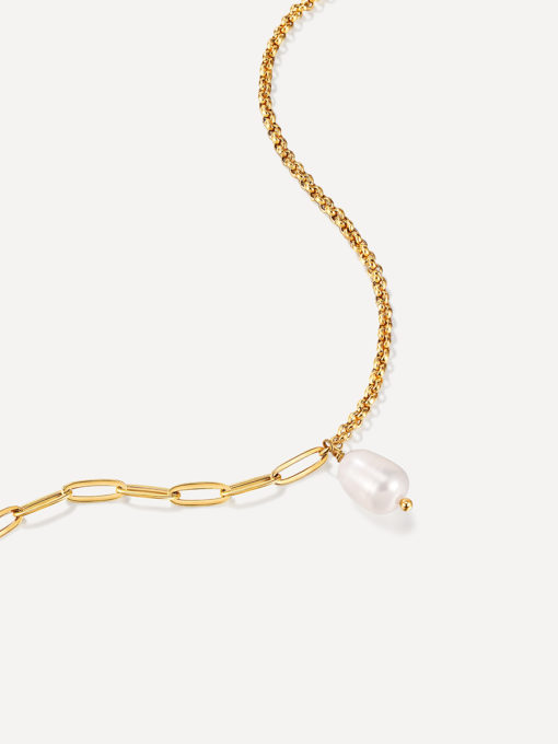 ASYMMETRIC PEARL Pendent Kette Gold ICRUSH Gold/Silver/Rosegold