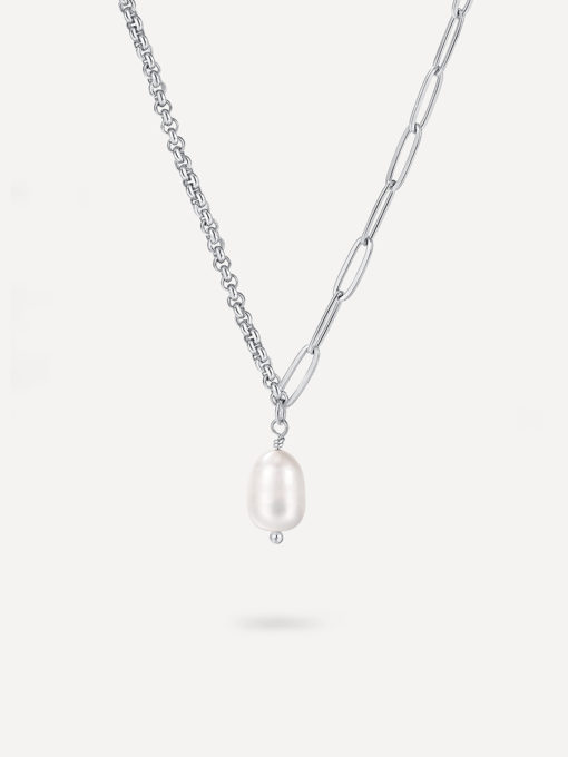 ASYMMETRIC PEARL Pendent Kette Silber ICRUSH Gold/Silver/Rosegold