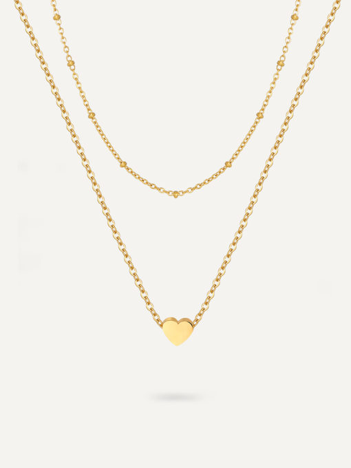 Heart Passion Kette Gold ICRUSH Gold/Silver/Rosegold