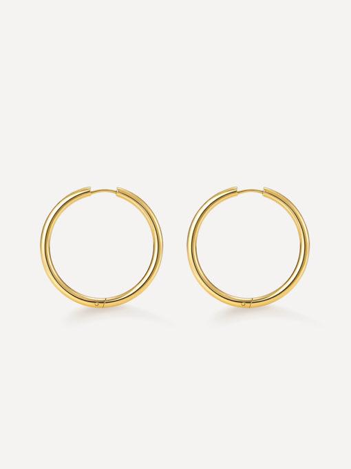 Classic Hoop OHRRINGE GOLD ICRUSH Gold/Silver