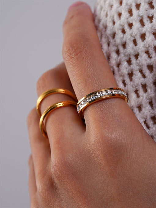 Single Glow Ring Gold ICRUSH Gold/Silver/Rosegold