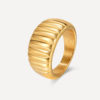 My statement Ring Gold ICRUSH Gold/Silver