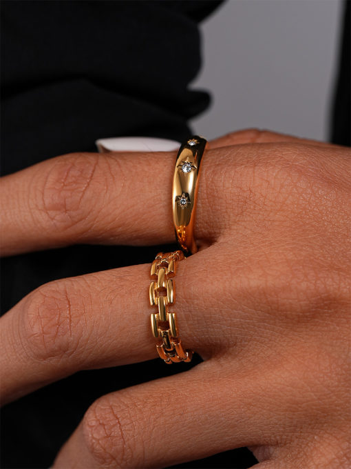 Persistent Ring Gold ICRUSH Gold/Silver