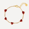 Red Heart ARMBAND Gold ICRUSH Gold/Silver
