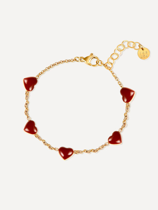 Red Heart ARMBAND Gold ICRUSH Gold/Silver/Rosegold