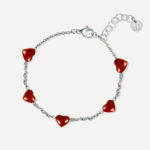 Red Heart ARMBAND Silber