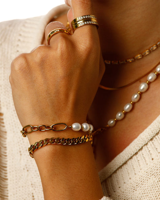 Passionate Pearls ARMBAND Gold ICRUSH Gold/Silver/Rosegold