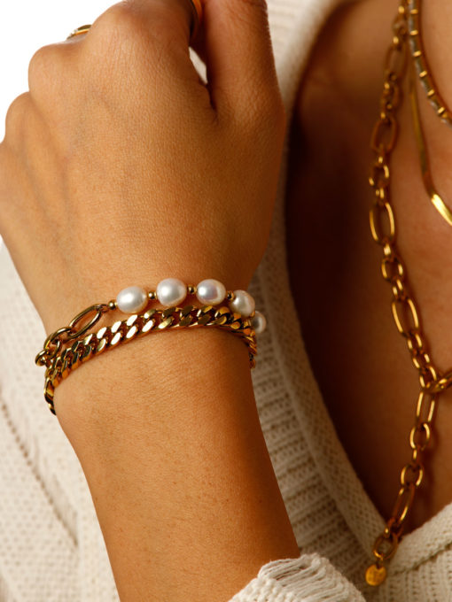 Passionate Pearls ARMBAND Gold ICRUSH Gold/Silver