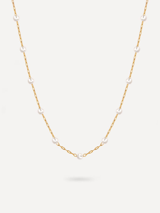 Pearls Surround Kette Gold ICRUSH Gold/Silver/Rosegold