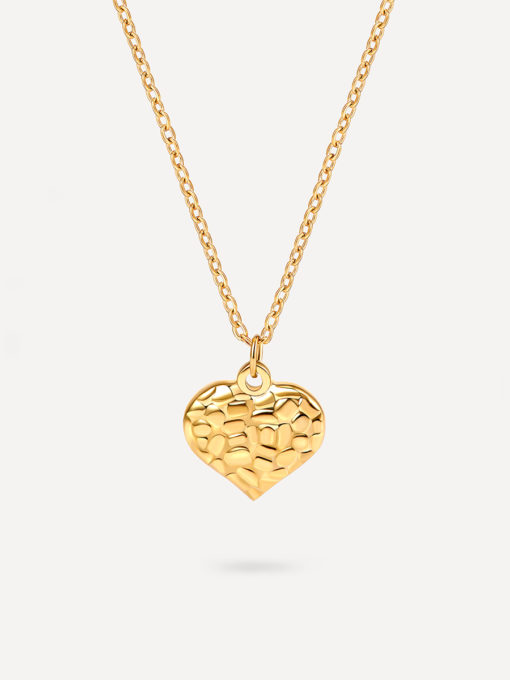 Gritty Heart Kette Gold ICRUSH Gold/Silver