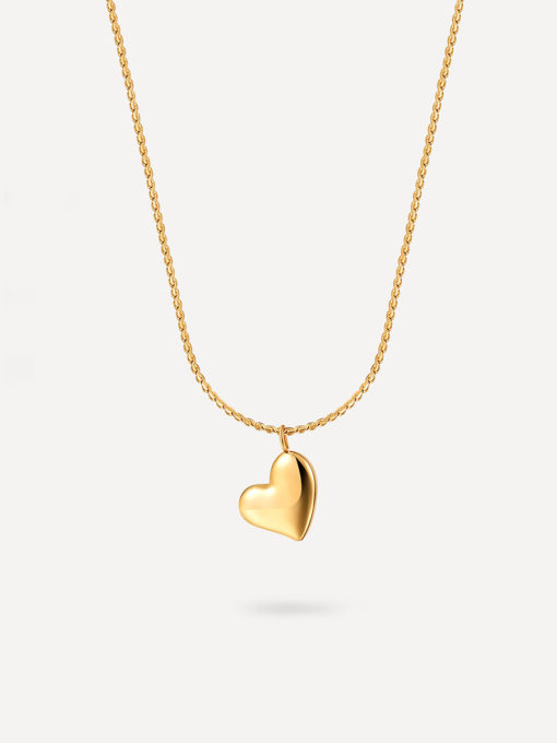 Glossy Heart Kette Gold ICRUSH Gold/Silver/Rosegold