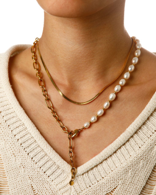 Passionate Pearls Kette Gold ICRUSH Gold/Silver/Rosegold