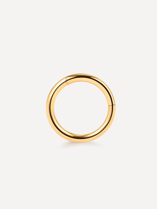 Simple Hoop Titan Piercing Gold ICRUSH Gold/Silver/Rosegold