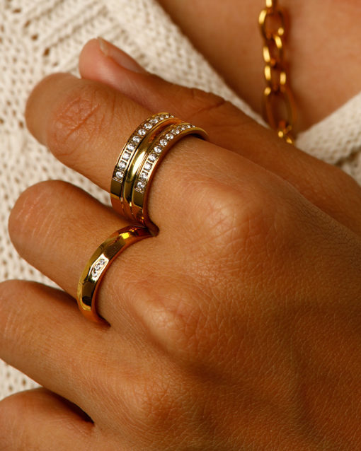 Hearty Ring Gold ICRUSH Gold/Silver/Rosegold
