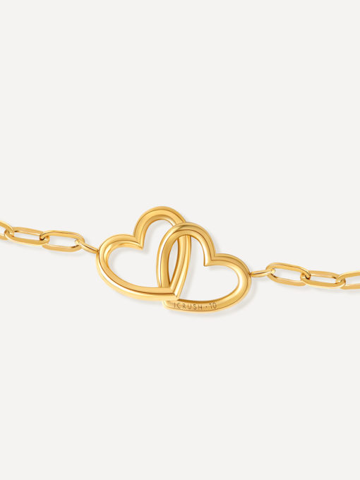 Hearts Together ARMBAND Gold ICRUSH Gold/Silver/Rosegold