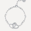 Hearts Together ARMBAND Silber ICRUSH Gold/Silver