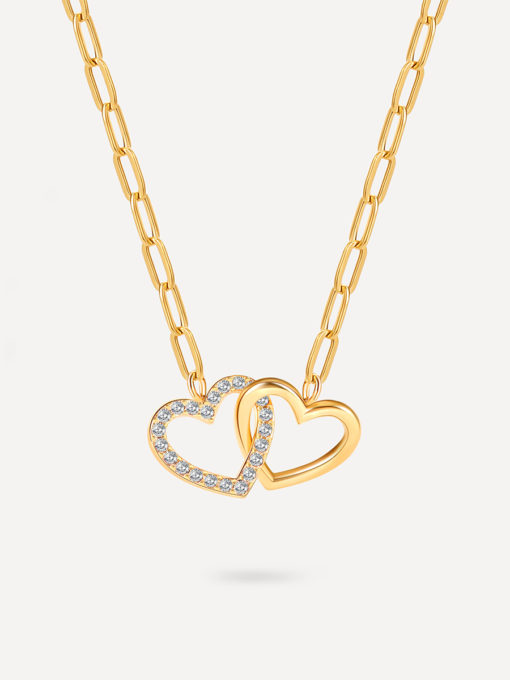 Hearts Together Kette Gold ICRUSH Gold/Silver