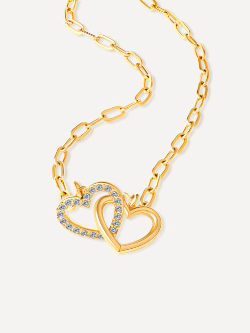 Hearts Together Kette Gold ICRUSH Gold/Silver/Rosegold