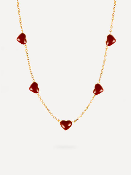 Red heart Kette Gold ICRUSH Gold/Silver/Rosegold