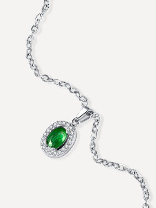 Eternal Emerald Kette Silber ICRUSH Gold/Silver
