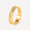 Glitter Ring Gold ICRUSH Gold/Silver