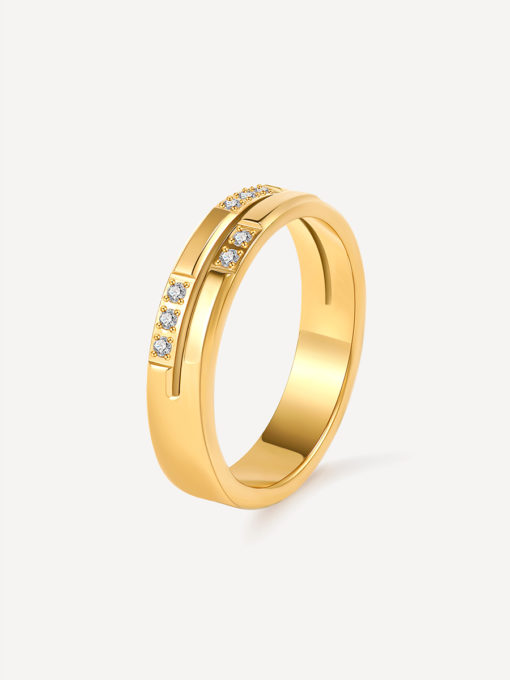 Glitter Ring Gold ICRUSH Gold/Silver