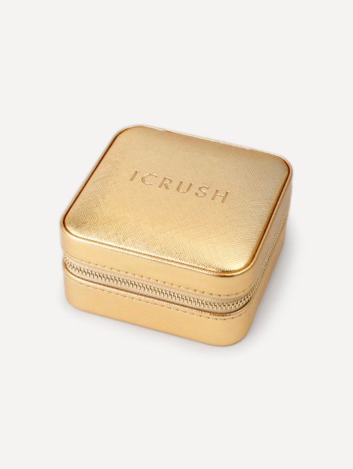 Leere Schmuck-Geschenkbox ICRUSH Gold/Silver