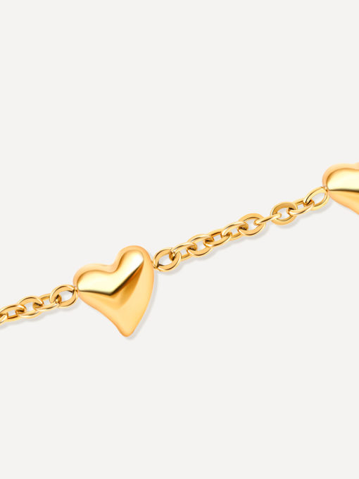 Lovely Heart ARMBAND Gold ICRUSH Gold/Silver