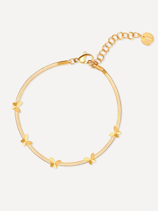 Delicate Butterfly ARMBAND Gold ICRUSH Gold/Silver/Rosegold