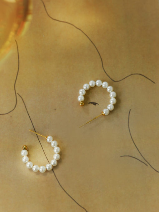 CLASSIC PEARLS Ohrringe Small Gold ICRUSH Gold/Silver/Rosegold
