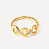 Vibrant Heart Ring Silber ICRUSH Gold/Silver