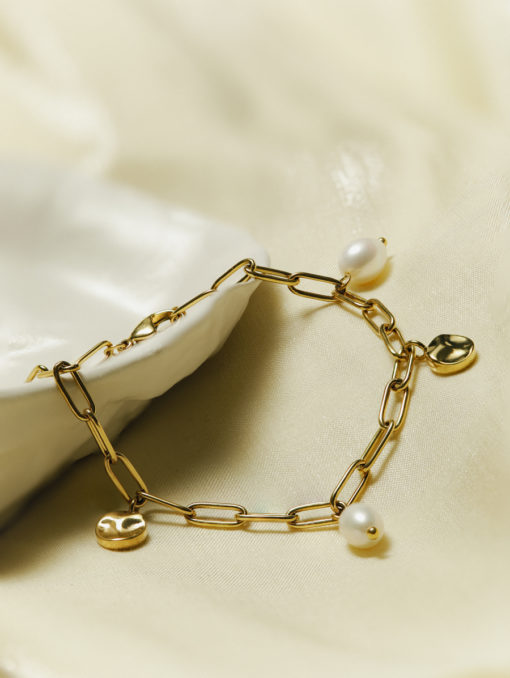 Grace Pearls ARMBAND Gold ICRUSH Gold/Silver/Rosegold