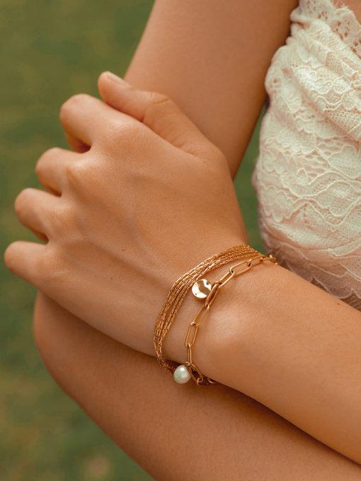 Grace Pearls ARMBAND Gold ICRUSH Gold/Silver/Rosegold