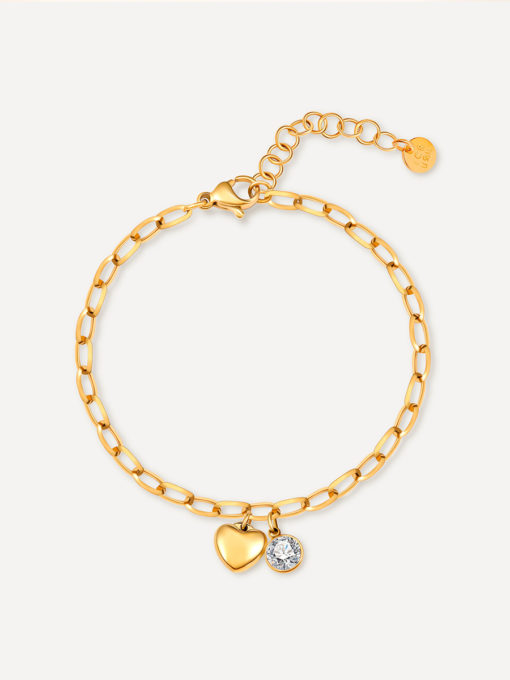 Heart n Spark ARMBAND Silber ICRUSH Gold/Silver