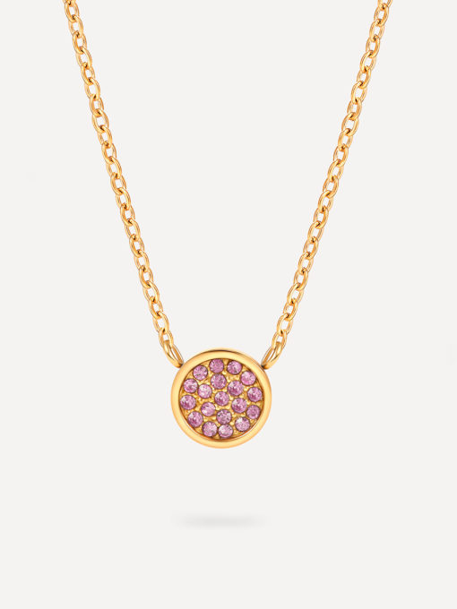 Purple Baby's breath Kette Silber ICRUSH Gold/Silver/Rosegold