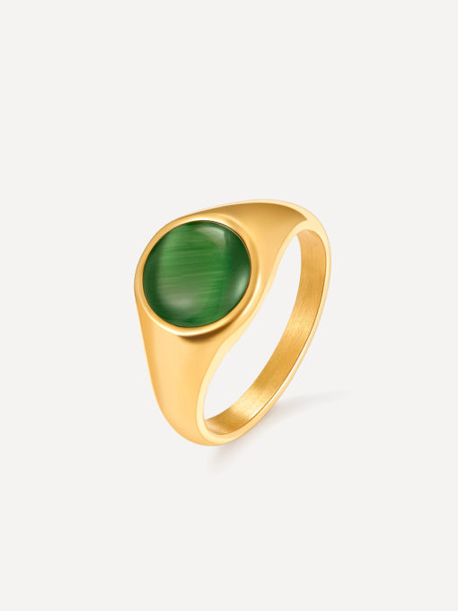 Vintage Green Ring Gold ICRUSH Gold/Silver