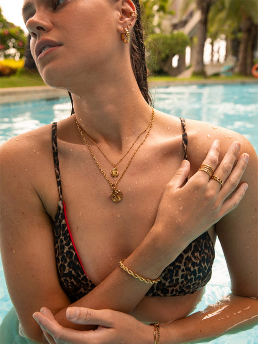Tropical Beach Kette Gold ICRUSH Gold/Silver/Rosegold