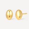 Simple Oval Ohrringe Gold ICRUSH Gold/Silver